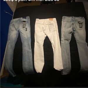 fairly new ksubi jeans ,only been worn
once if any. 6 pairs available.